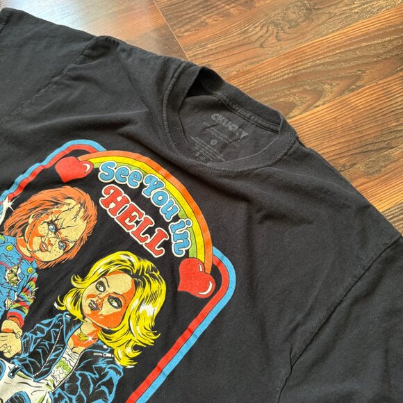 Chucky "See You In Hell" T-Shirt - Size L - Picture 3 of 6